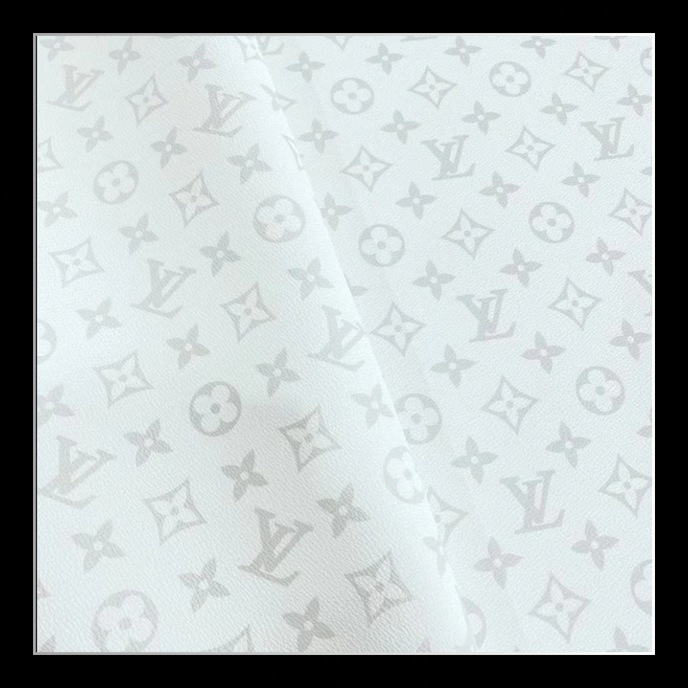 Premium Quality Leather Design Pattern White LV image 0