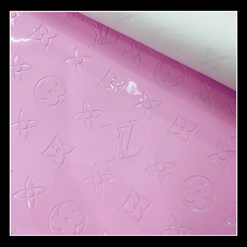 Premium Quality Leather Design Pattern Gloss Pink image 0